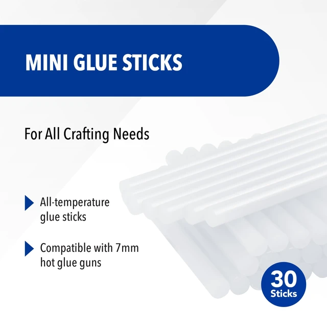 Alt view image 3 of 5 - Westcott 16837 Premium All-Temperature Mini Glue Sticks for Hot Glue Gun, 30 Pack