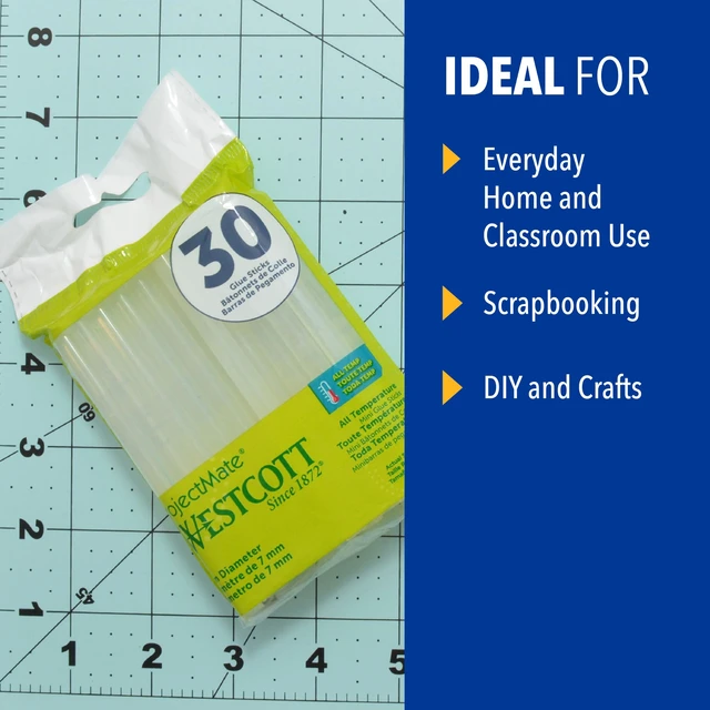 Alt view image 4 of 5 - Westcott 16837 Premium All-Temperature Mini Glue Sticks for Hot Glue Gun, 30 Pack