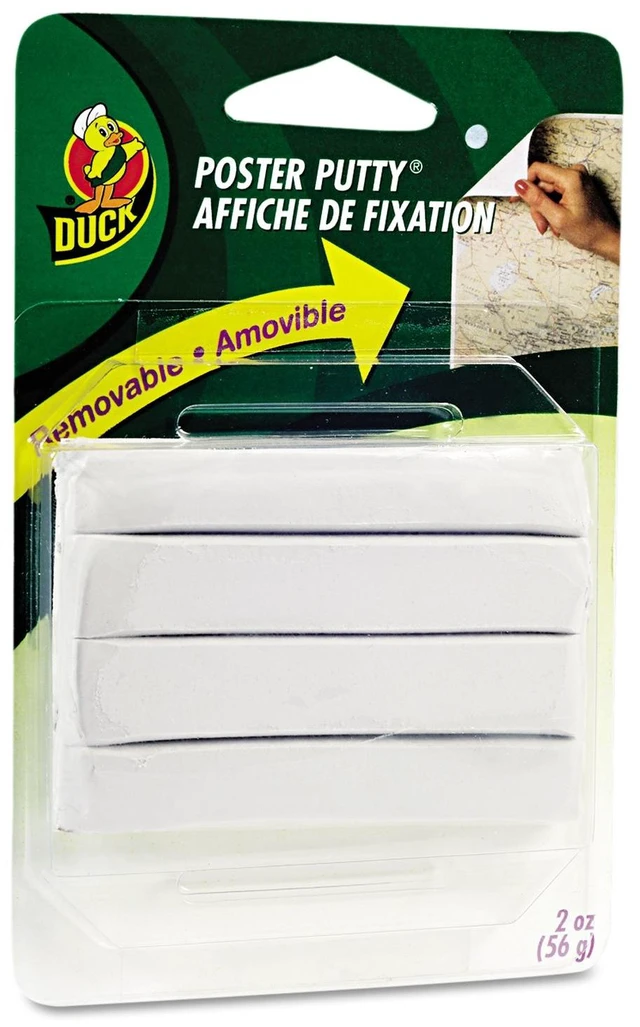 Main image of Duck Brand Reusable and Removable Poster Putty for Mounting, 2 oz, White (1436912)