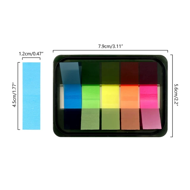 Alt view image 3 of 5 - 300PCS Sticky Index Tabs, Transparent Sticky Page Markers Notes, Book Markers, Sticky Note Tabs, Page Tabs, Label Stickers, Small Pop Up Post Tabs Flags Stickers