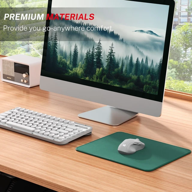 Alt view image 5 of 6 - MROCO Essential Office & Gaming Mouse Pad, 8.5 x 11 Inch, Forest Green