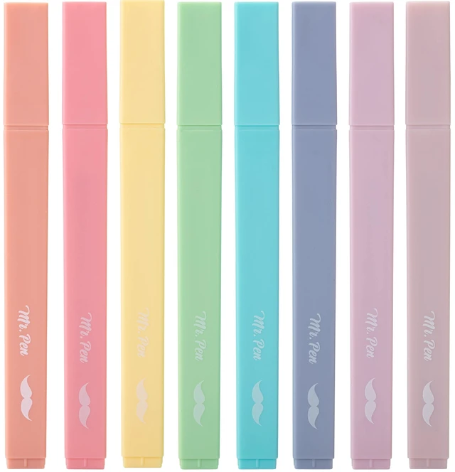 Main image of Mr. Pen- Aesthetic Highlighters No Bleed, 8 Pack, Candy Colors | Chisel Tip, Cute Highlighters Assorted Colors for Journaling, Highlighting, Underlining, Fast Dry, Back to School Supplies