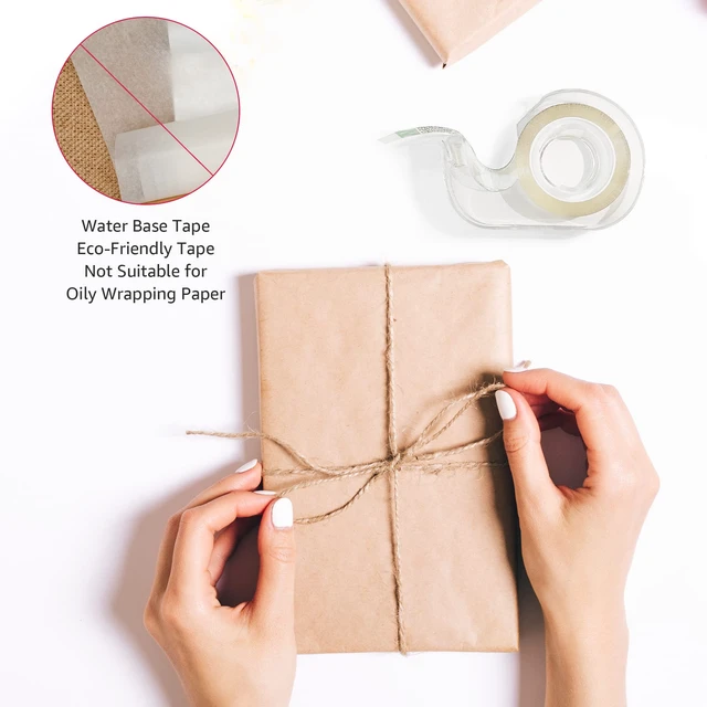Alt view image 2 of 5 - Amazon Basics Double Sided Permanent Tape with Dispenser, Narrow Width, 1/2 x 252 inches, Translucent, 3-Pack