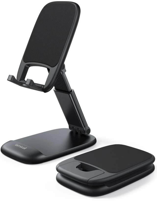Main image of Lamicall Cell Phone Stand for Desk, Height Angle Adjustable Phone Holder