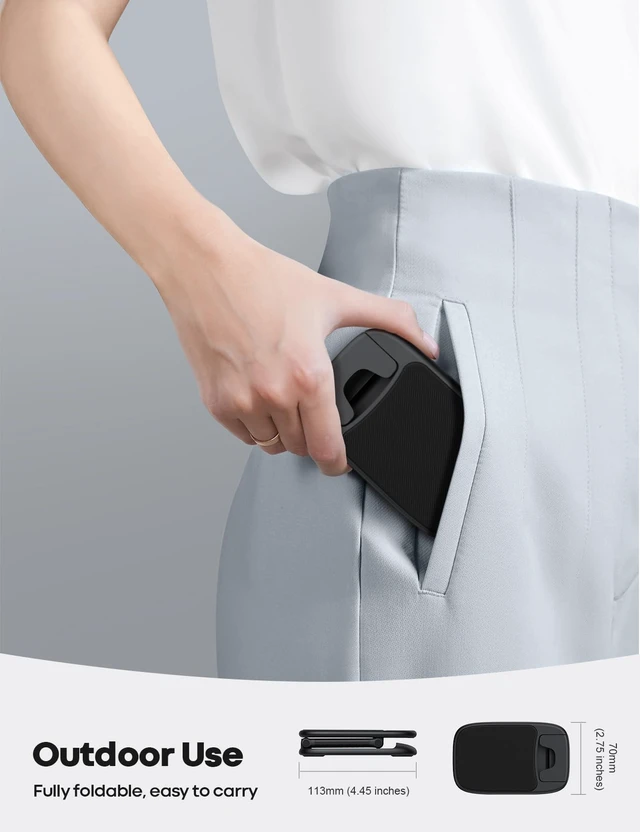 Alt view image 3 of 6 - Lamicall Cell Phone Stand for Desk, Height Angle Adjustable Phone Holder