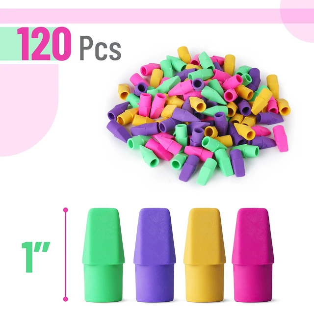 Alt view image 3 of 6 - Mr. Pen- Pencil Top Erasers, 120 Pack, Latex-Free, No-Smudge