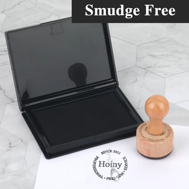 Alt view image 4 of 6 - Black Stamp Pad, 4 x 2.5 Inch Ink Pad for Stamps, All-Purpose Felt Pad