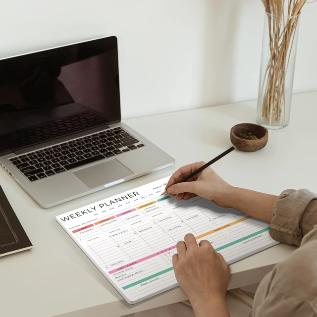 Alt view image 5 of 7 - Beautiful Weekly Planner - Undated To Do List Notepad with 52 Sheets