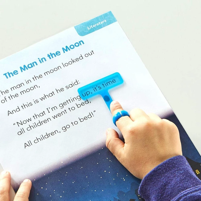 Alt view image 6 of 6 - hand2mind FingerFocus Highlighter, Guided Reading Strips, Reading Pointers for Kids, Dyslexia Tools for Kids, ADHD Tools, Special Education School Supplies, Teacher Classroom Must Haves (1 Pack)