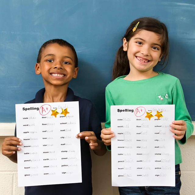 Alt view image 2 of 6 - Imeepa 500PCS Holographic Gold Star Stickers, 1" Sparkly Lables for Kids