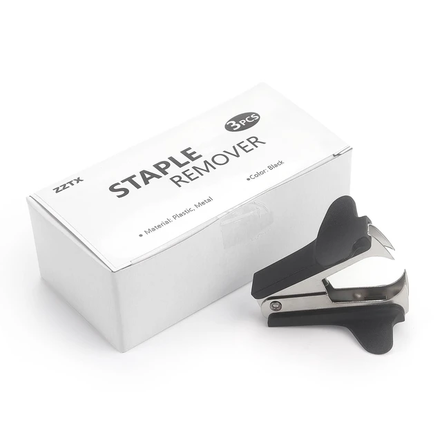 Alt view image 3 of 4 - ZZTX 3 Pack Staple Remover Black