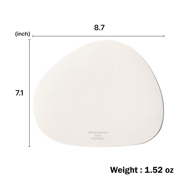 Alt view image 5 of 6 - GREEDY FARMERS Mouse pad, Non-Slip Washable Waterproof Computer Mouse pad (Vanilla Cream)