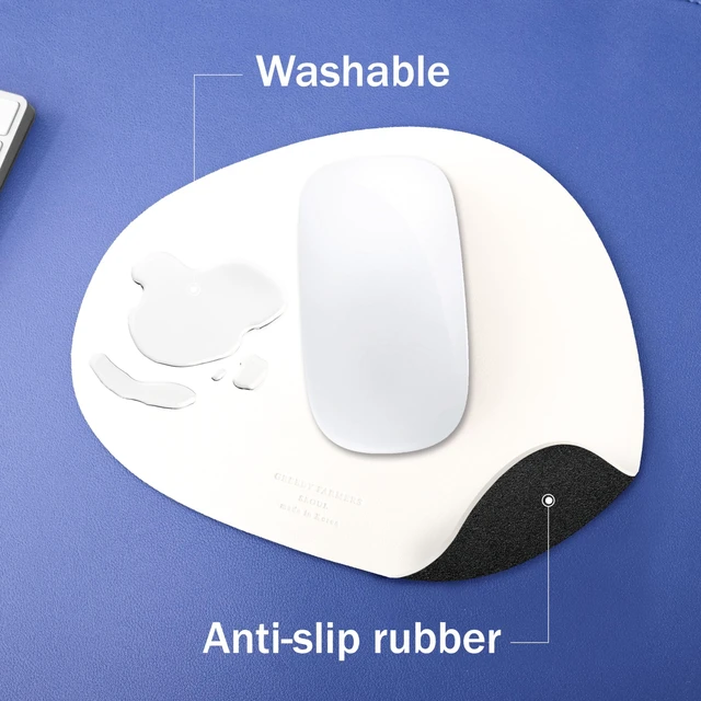 Alt view image 4 of 6 - GREEDY FARMERS Mouse pad, Non-Slip Washable Waterproof Computer Mouse pad (Vanilla Cream)