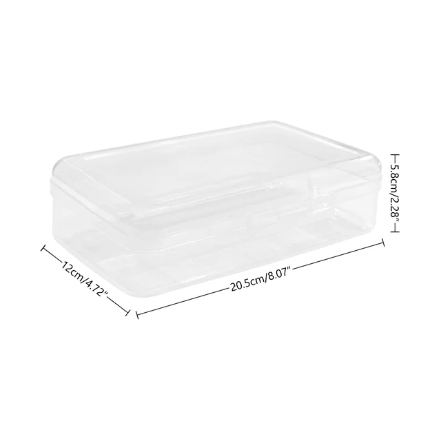 Alt view image 3 of 5 - Ykimok Large Capacity Clear Pencil Case, Plastic Pencil Boxes Stackable Design, Supply Boxes for Kids Boys School Classroom,1 Pack
