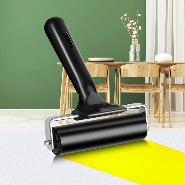 Alt view image 6 of 6 - 2Pcs Rubber Roller Brayer Rollers Hard Rubber 4 and 2.2 Inch for Printmaking (Black) by HRLORKC