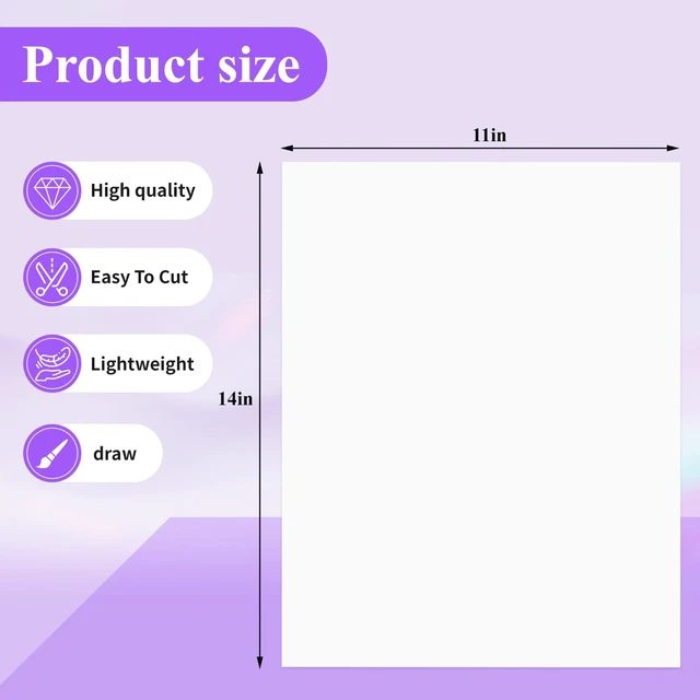 Alt view image 7 of 7 - Joyberg 18Pack Poster Board, 11in x 14in White Poster Boards, Posterboard, Poster Board Paper for Crafts, DIY, Drawing