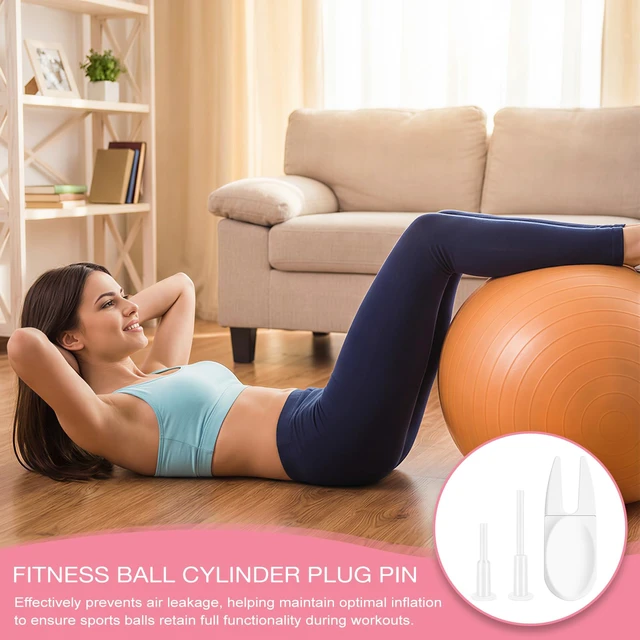 Alt view image 3 of 7 - 20 Air Stopper Plugs with 2 Removal Tools, Yoga Ball Replacement Plug Kit for Exercise Balls, Pilates Balls, Stability Balls, Fitness Ball Valve Stoppers for Inflatable Beds & Pool Floats