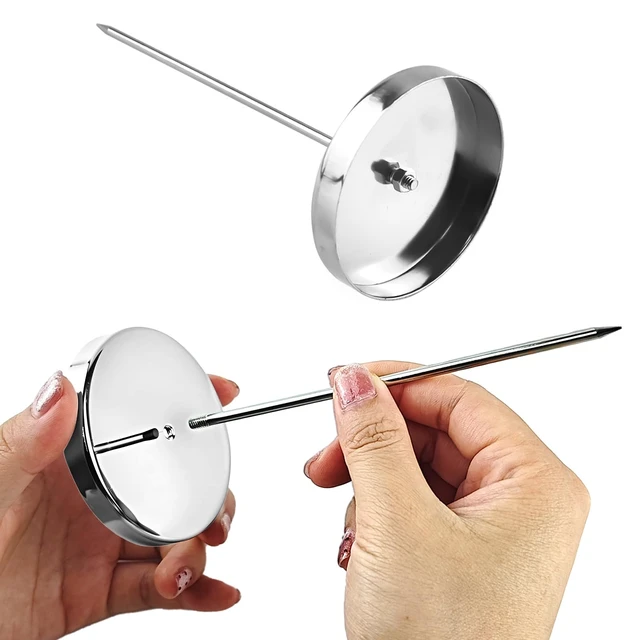 Alt view image 4 of 7 - 2 PCS Stainless Steel Receipt Holder Spike, 5.5" Bill Fork Check Spindle