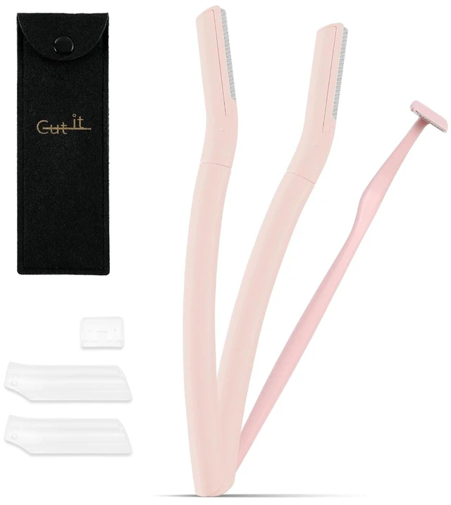 Main image of Small Eyebrow Razors w/Dermaplane Razors Set - 3 Packs