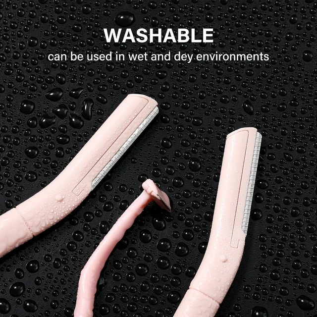 Alt view image 5 of 6 - Small Eyebrow Razors w/Dermaplane Razors Set - 3 Packs
