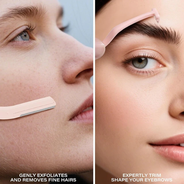 Alt view image 3 of 6 - Small Eyebrow Razors w/Dermaplane Razors Set - 3 Packs