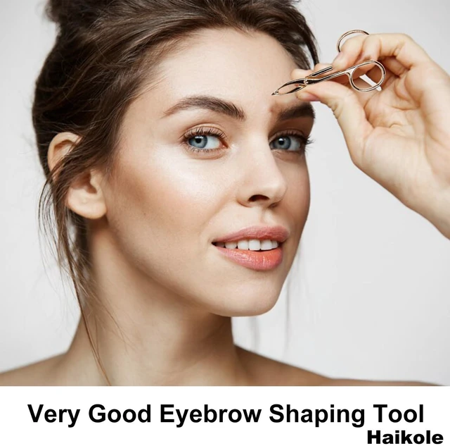 Alt view image 3 of 7 - Tweezers for Women Facial hair 3 Pieces Eyebrow Tweezers,Scissor Tweezer for Remover Facial Hair Eyebrows Care Wig Plucking,Scissor Handle Tweezer Scissors (Straight)