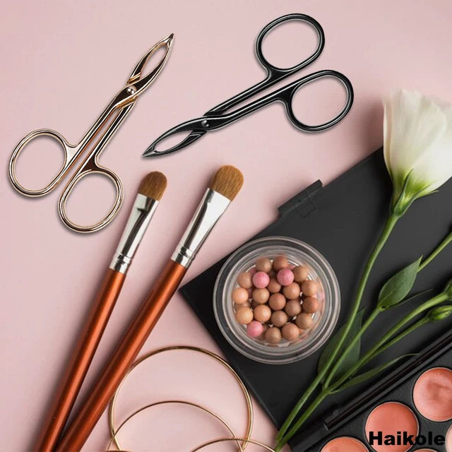 Alt view image 2 of 7 - Tweezers for Women Facial hair 3 Pieces Eyebrow Tweezers,Scissor Tweezer for Remover Facial Hair Eyebrows Care Wig Plucking,Scissor Handle Tweezer Scissors (Straight)