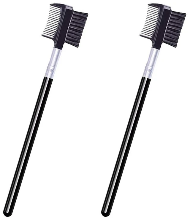 Main image of 2 PCS Eyebrow Brush and Comb,Makeup Eyelash Comb,Portable Spoolie Brushes for Eyelashes Extension
