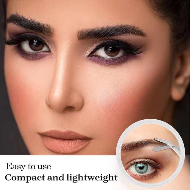 Alt view image 7 of 7 - Eyebrow Scissors for Women,Eyebrow Scissors with Comb,Stainless Steels Eyebrow Trimmer Scissors and Cleaning Brush Eyebrow Trimming Kit for Women Men