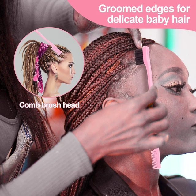 Alt view image 2 of 6 - SWEET VIEW 3Pcs Slick Back Hair Brush