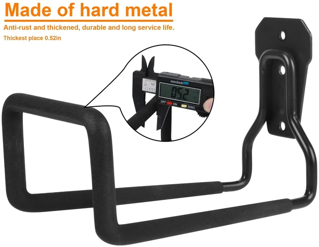 Alt view image 4 of 6 - Metal Garden Hose Holder Wall Mounted Water Hose Holder for Outside Yard