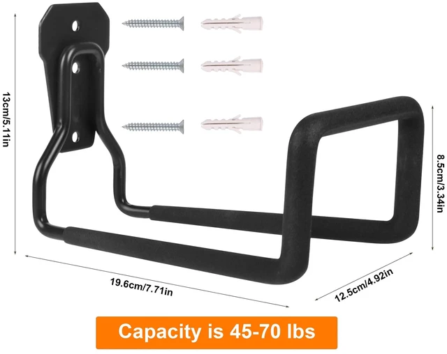 Alt view image 5 of 6 - Metal Garden Hose Holder Wall Mounted Water Hose Holder for Outside Yard