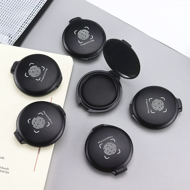 Alt view image 2 of 7 - 1 Pack Thumbprint Fingerprint Ink Pad Stamp Pad