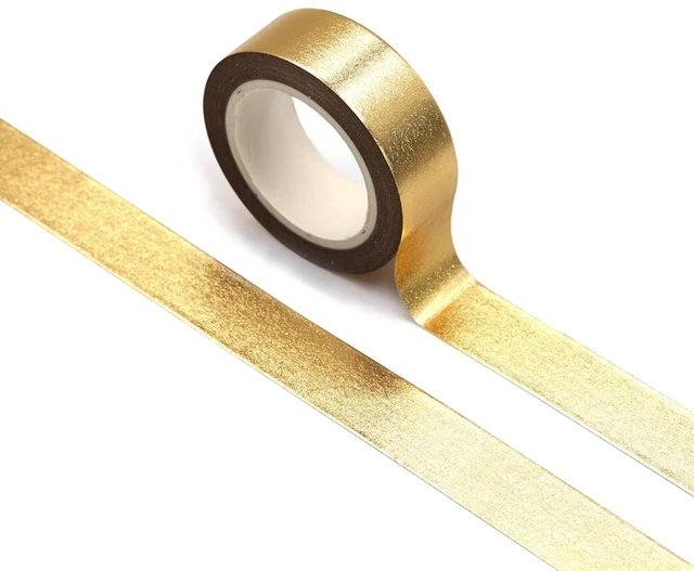 Main image of SIDAZON Gold washi Tape for wall Decor Decorative Tape Crafts Washy-Tape Mirror Tape Gold Strips Metallic washi Tape Self Adhesive Masking Tape 0.59in x33FT