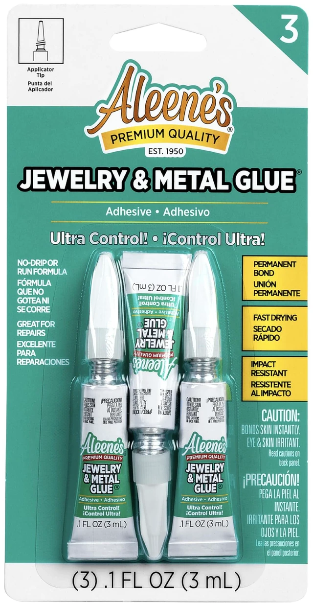 Main image of Aleene's 94830 Jewelry & Metal Glue 3/Pkg, .1oz