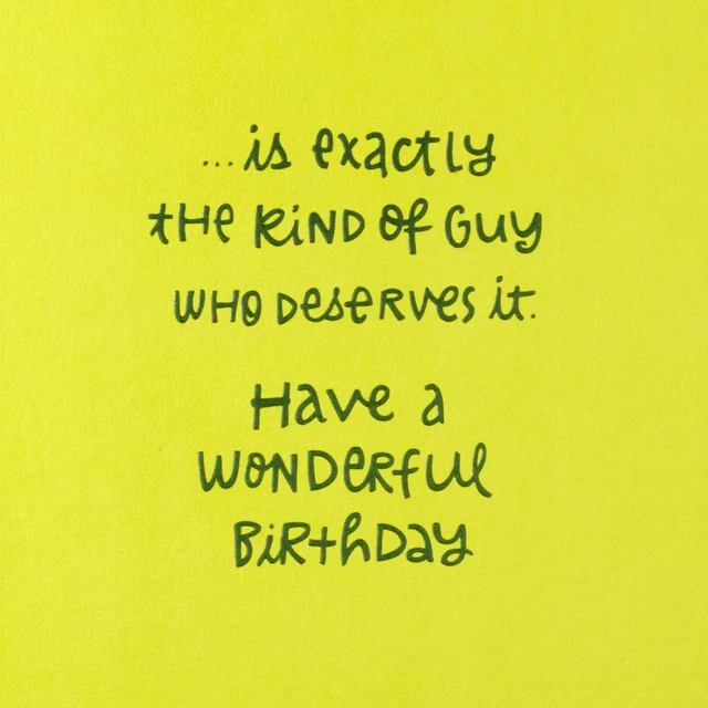 Alt view image 6 of 6 - Hallmark Birthday Card for Him (Extra Attention), Color Band Cake (0499RZB1194)