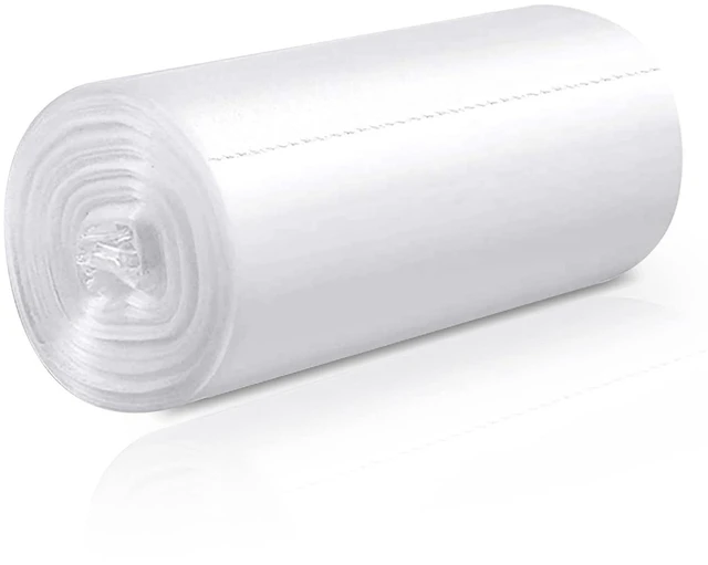 Main image of Waikas Small Trash Bags 2.6 Gallon, 110 Counts, 40 * 48cm, 3g/pcs, Unsented, Clear