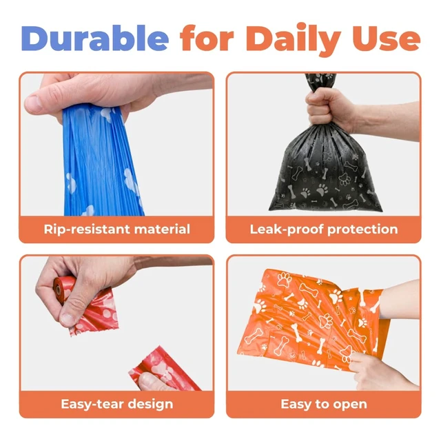 Alt view image 3 of 6 - Best Pet Supplies Poop Bags for Dogs - Assorted Colors, 150 Count