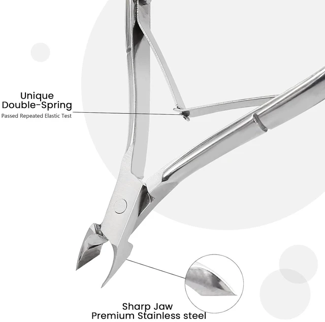 Alt view image 2 of 7 - Professional Cuticle Trimmer Cuticle Nippers,Pedicure Nail Care Tool