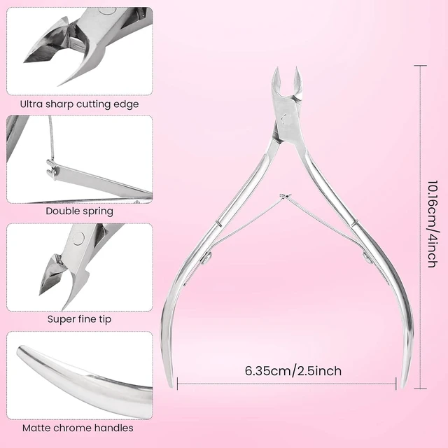 Alt view image 6 of 7 - Professional Cuticle Trimmer Cuticle Nippers,Pedicure Nail Care Tool