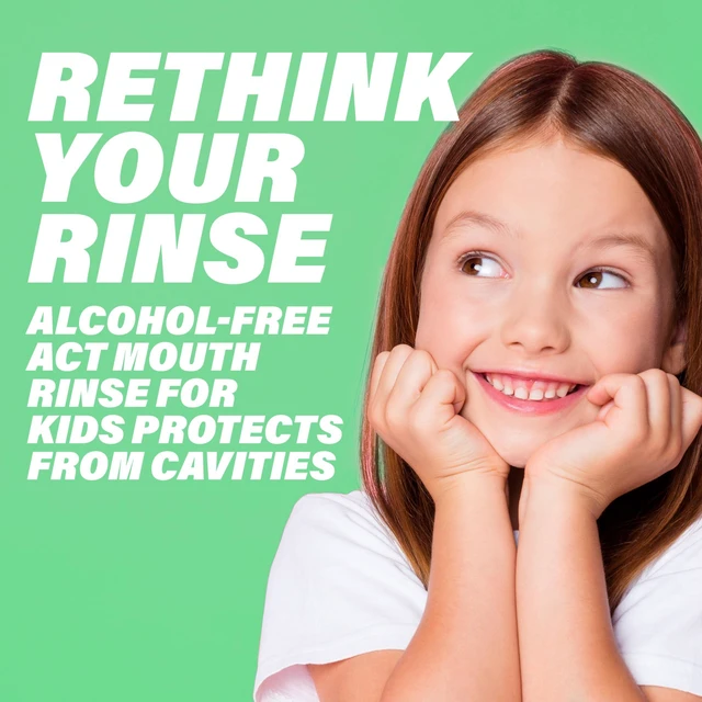 Alt view image 3 of 6 - ACT Kids Anticavity Fluoride Rinse Wild Watermelon 16.9 fl. oz. Accurate Dosing Cup, Alcohol Free