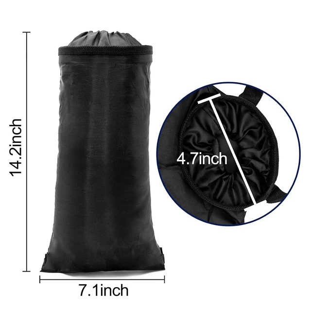Alt view image 6 of 6 - 2Pcs Hanging Car Trash Bag Washable Reusable Car Garbage Can for Travel