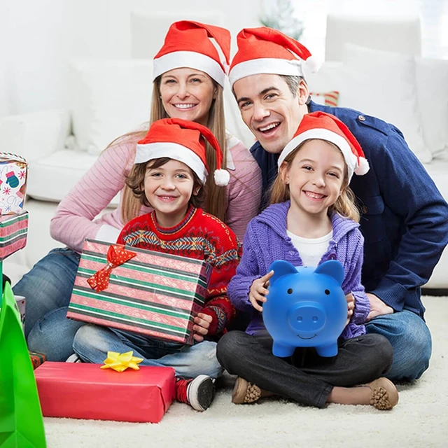 Alt view image 3 of 7 - XDRELEC Piggy Bank for Kids Unbreakable Plastic Money Bank Dark Blue
