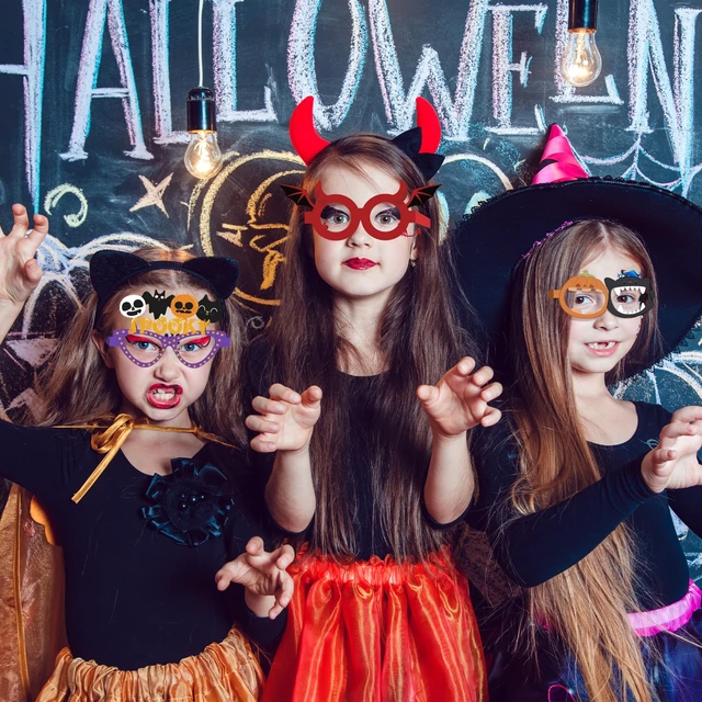 Alt view image 6 of 6 - Halloween Party Favors - 12 PCS Paper Eyeglasses | Womens Halloween Costumes 2026 - Halloween Shirts Pajamas Sweatshirts - Trick or Treat Decorations Accessories Gifts Dress Makeup for Adults Girls