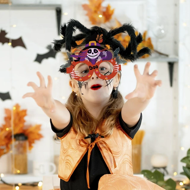 Alt view image 3 of 6 - Halloween Party Favors - 12 PCS Paper Eyeglasses | Womens Halloween Costumes 2026 - Halloween Shirts Pajamas Sweatshirts - Trick or Treat Decorations Accessories Gifts Dress Makeup for Adults Girls