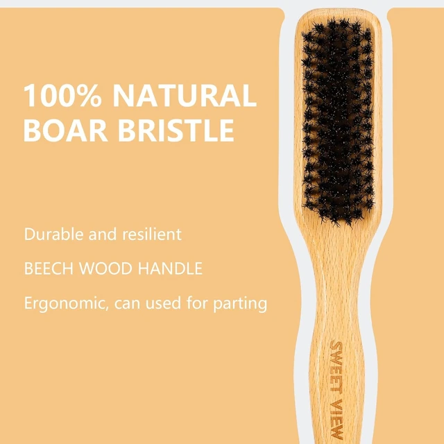 Alt view image 2 of 6 - SWEET VIEW Boar Bristle Slick Back Hair Brush