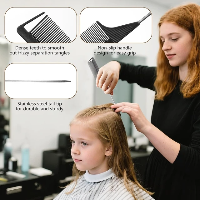 Alt view image 4 of 6 - SWEET VIEW Boar Bristle Slick Back Hair Brush