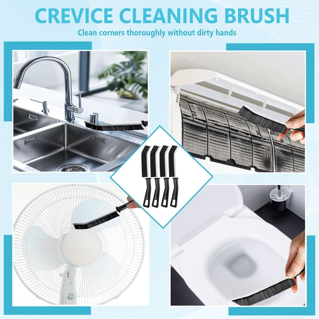 Alt view image 4 of 6 - 18PCS Crevice Cleaning Brush Hard Bristle Scrub Brushes for Gaps with Box