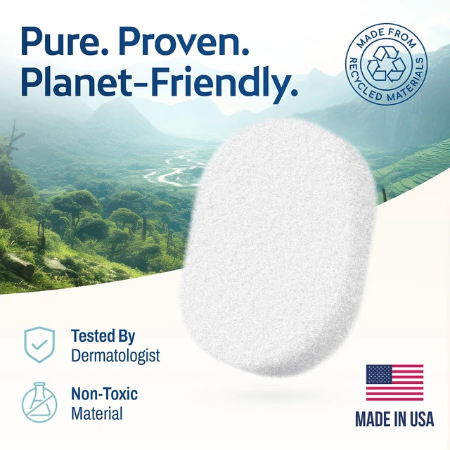 Alt view image 6 of 6 - HartFelt Bath Sponges for Shower Women & Men | Soft Exfoliating Body Sponge for Dead Skin | Chemical-Free Sponges for Body | Cleanses Skin from Dirt & Excess Oil | Made in USA - Pack of 2