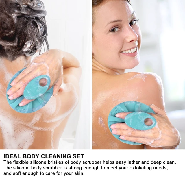 Alt view image 6 of 6 - INNERNEED Silicone Body Cleansing Brush Exfoliating Scrubber, Dark Green